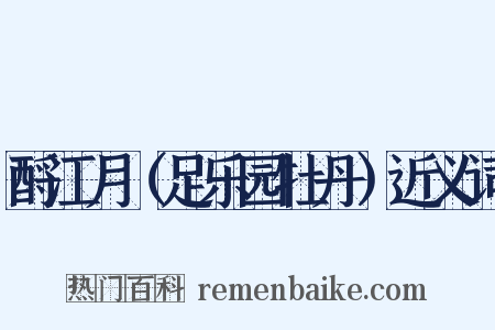 酹江月（足乐园牡丹）近义词是什么意思的图片